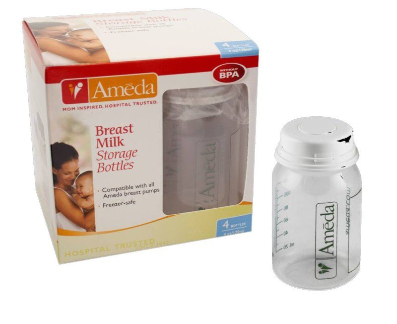 Ameda Breast Milk Storage Bottle, 4-ounce capacity MK 1040418