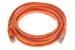 Cat6 Shielded Ethernet Patch Cable, Half-moon Boot, 10 ft, Orange