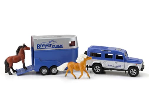 Breyer Farms Land Rover and Tag-A-Long Trailer