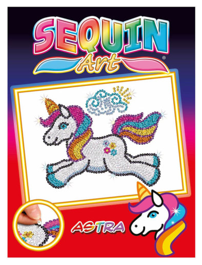 Sequin Art Red Astra Unicorn