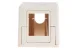 Keystone Surface Mount Box, 1 Port, Ivory