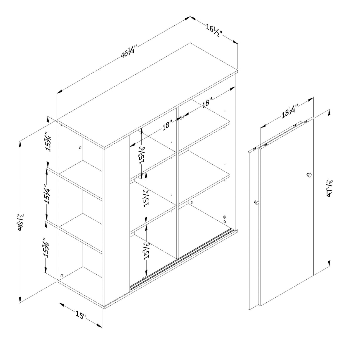 Crea Kids Storage with Sliding DoorsCrea