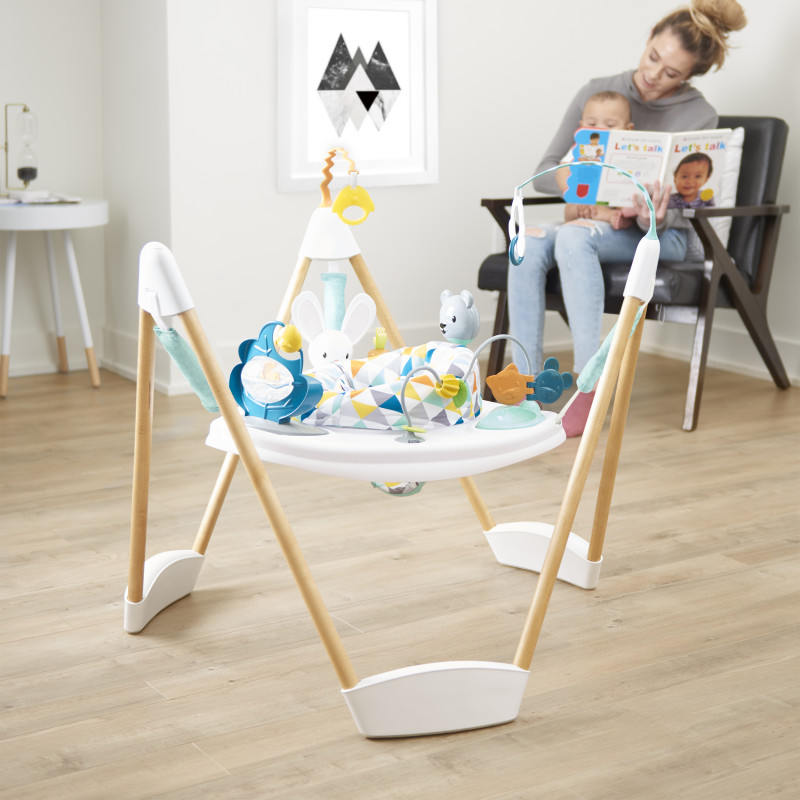 wooden exersaucer