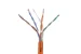 Cat5e Bulk Ethernet Cable, Unshielded, Solid, CMP, Pull Box, 1000 ft, 350 Mhz, Orange