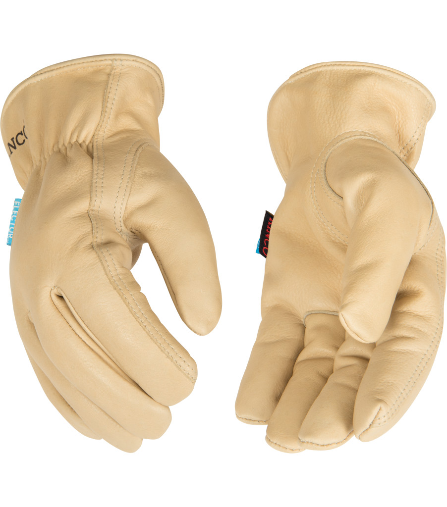 HydroFlector&trade; Lined Water-Resistant Premium Grain Cowhide Driver, Tan, large image number 2