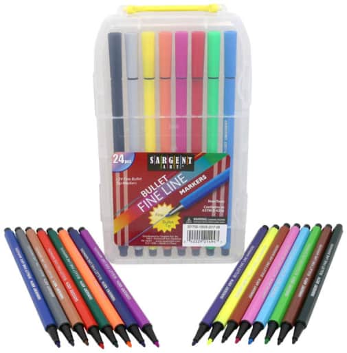 Bullet Fineline Marker Set (24 count)