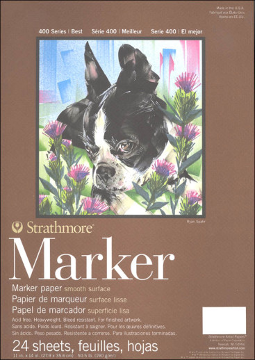 Strathmore Marker Paper Pad 400 Series 11 x 14 24 Sheets