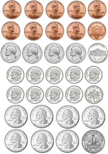 US Coins (Write On/Wipe Off Magnet)