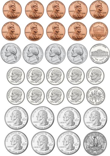 US Coins (Write On/Wipe Off Magnet)