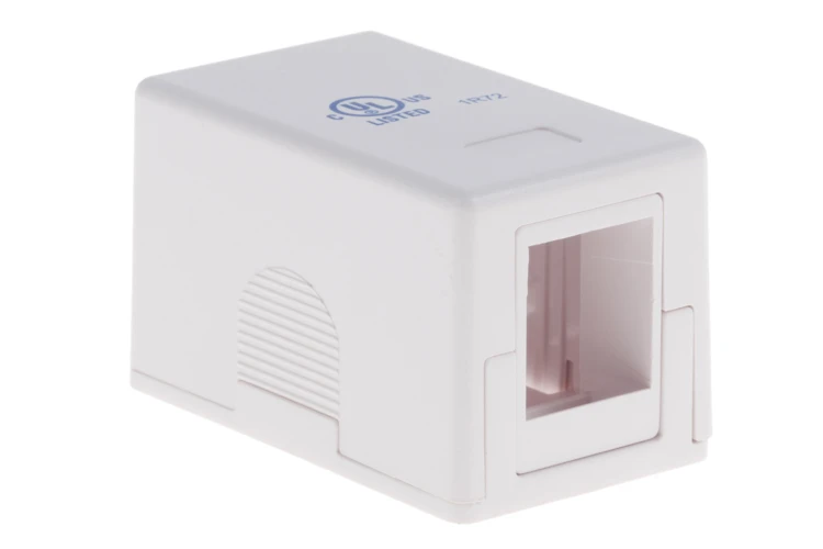 Keystone Surface Mount Box, 1 Port, White Keystone Surface Mount Box, 1 Port, White