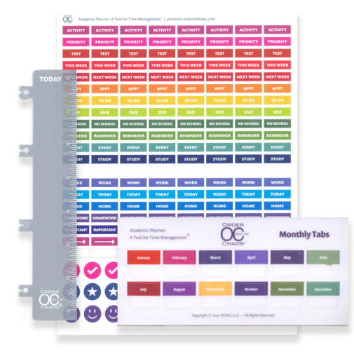 Academic Planner Accessories Pack