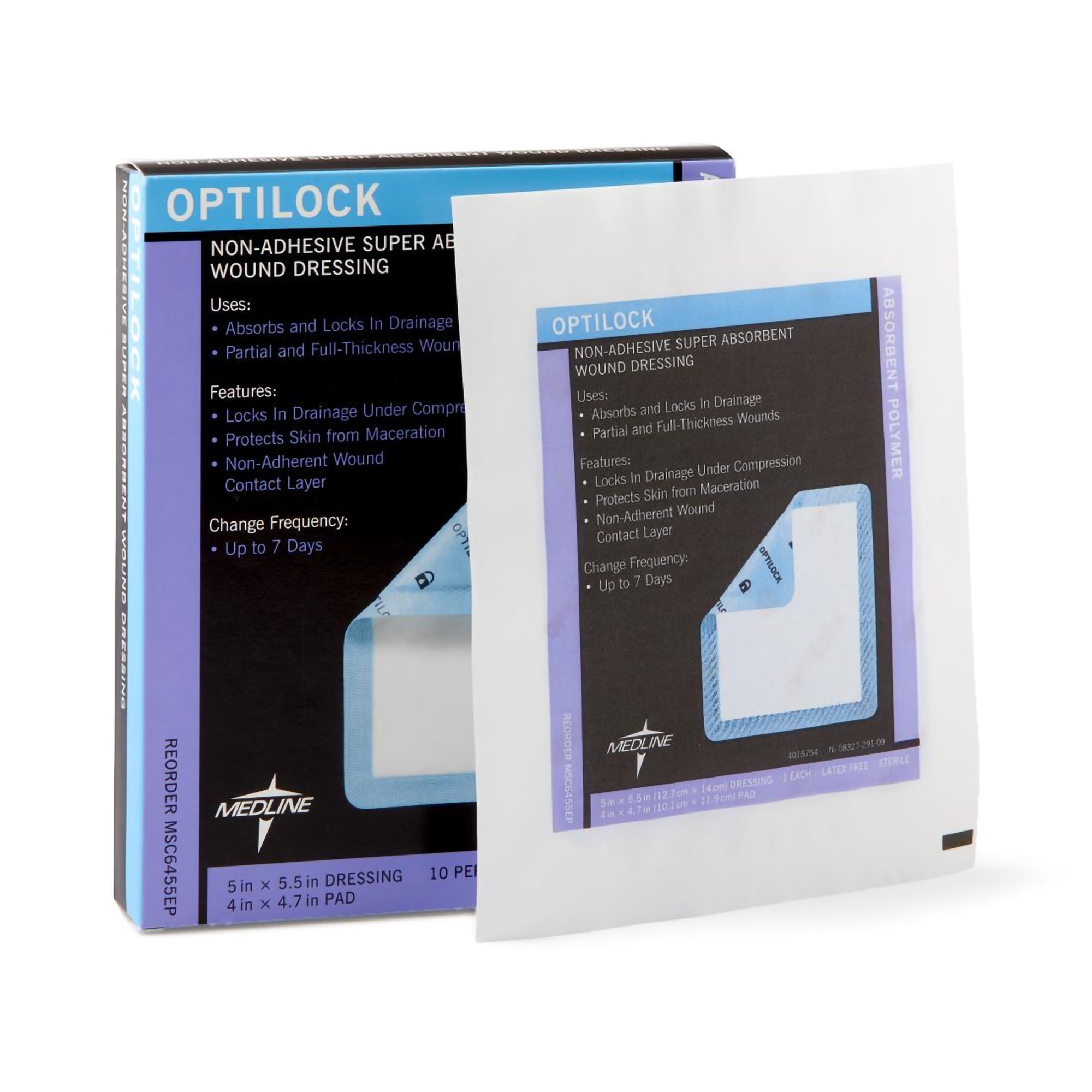 Optilock Nonadhesive Dressing, 5 x 5 Inch MK 816151