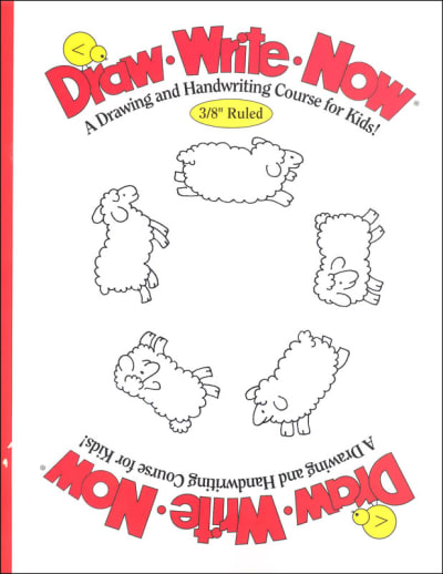 Draw-Write-Now Cursive Workbook (3/8" Ruled)