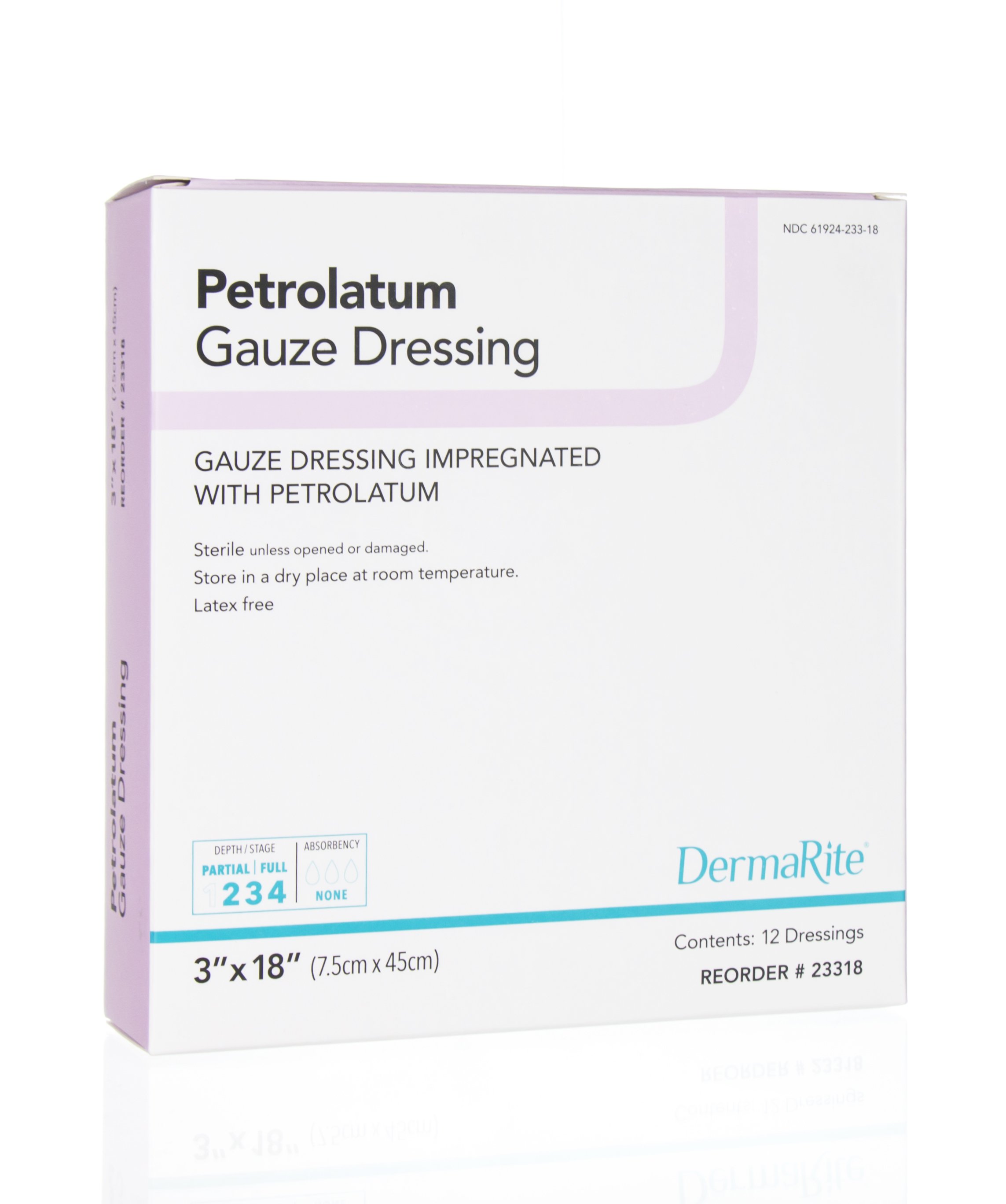 DermaRite Petrolatum Impregnated Dressing, 3 x 18 Inch MK 946691