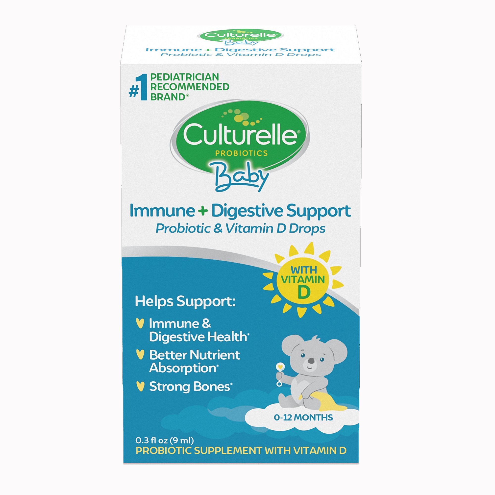 Culturelle Baby Immune + Digestive Support Probiotic & Vitamin D Drops MK 1268957