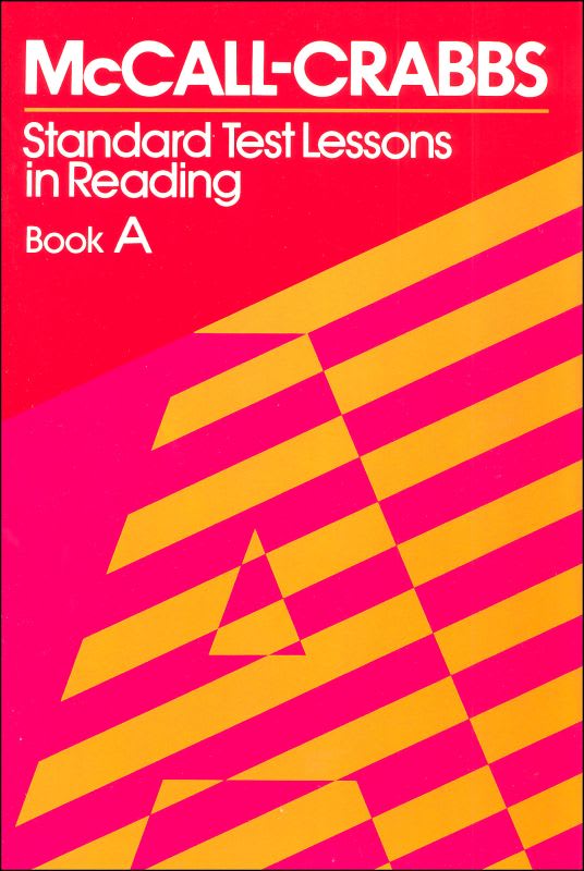McCall-Crabbs Standard Test Lessons Reading Book A