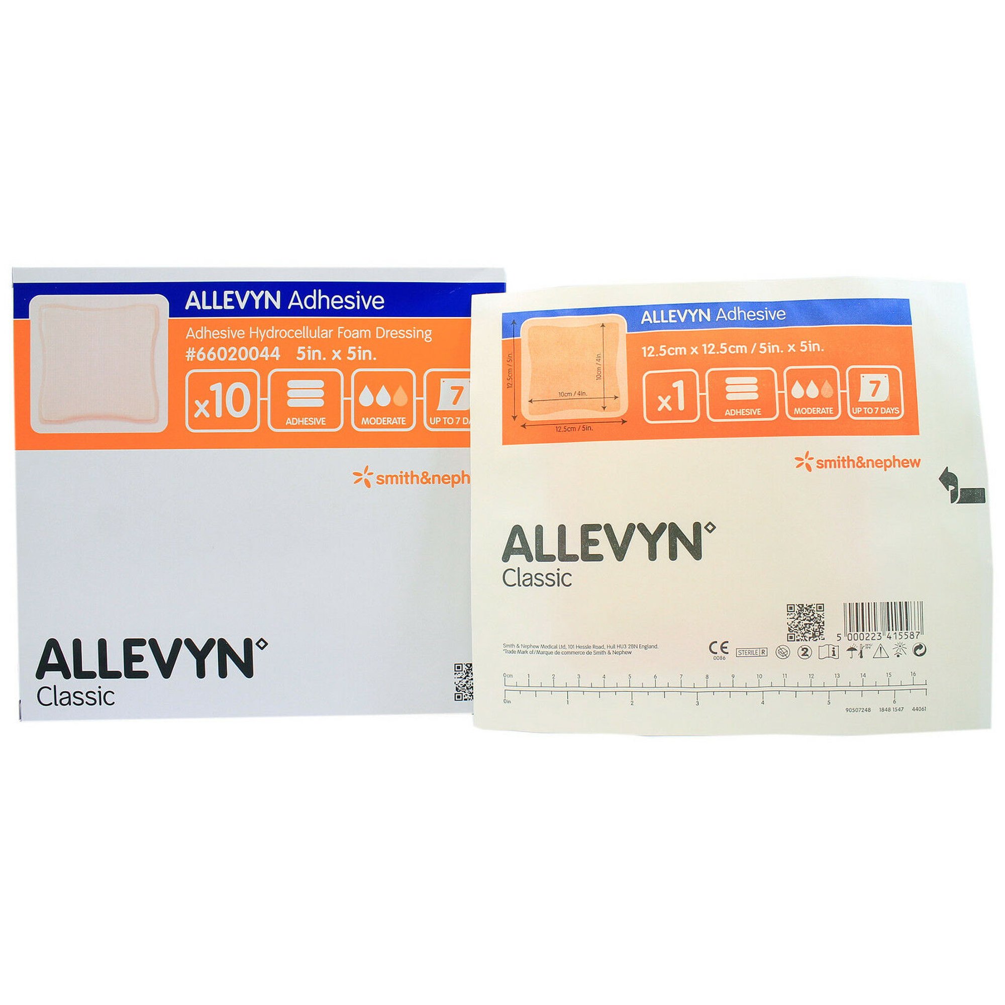 Allevyn Adhesive with Border Foam Dressing, 5 x 5 Inch MK 278017