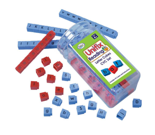 Unifix Reading Cubes (Consonant-Vowel-Consonant) Set of 90
