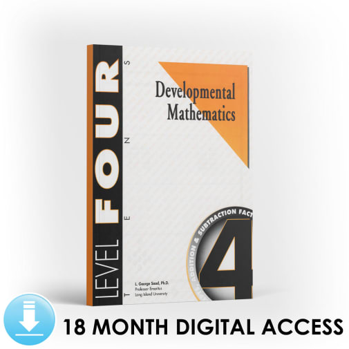 Developmental Math: Level 4 Student Workbook | Tens: Concepts Addition and Subtraction Facts (18 Month Access)
