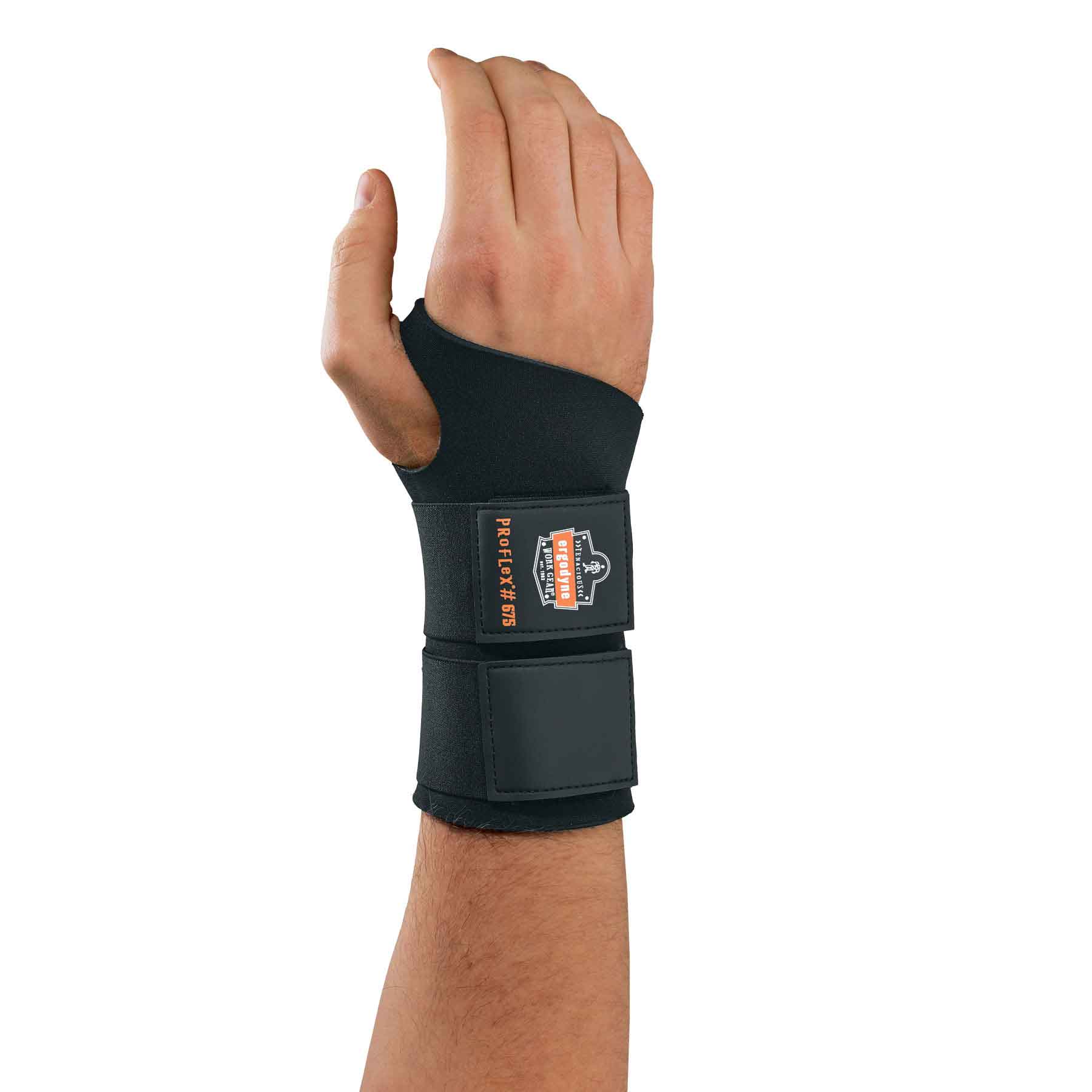 Wrist Support ProFlex 670 Ambidextrous Double Strap Neoprene Left or Right Hand Black Medium MK 809706