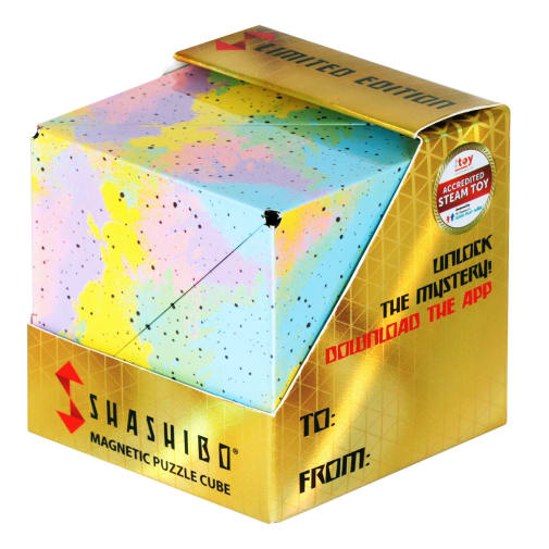 Shashibo Magnetic Puzzle Cube - Pastel Watercolor (Spring Series)