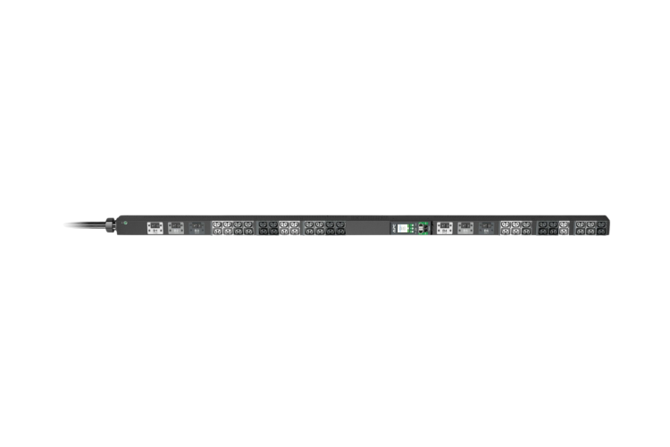 APC Metered 0U Vertical Rack PDU, 60A 208V Power Distribution Unit with (21) C13/C15/C19/C21 &amp; (21) C13/C15 Outlets, APDU10452ME