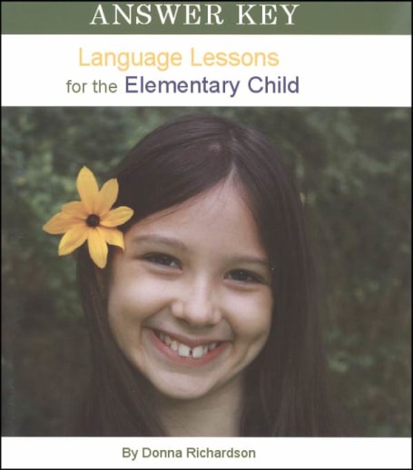 Language Lessons for the Elementary Child Volume 1 Answer Key