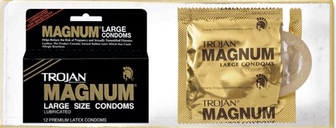 Trojan Magnum Lubricated Latex Condom, Large MK 670107