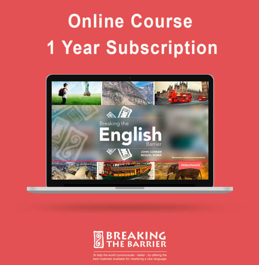 Breaking the English Barrier Level 1 (Principiante - Beginner) Online Course Access Code - 1 Year Subscription