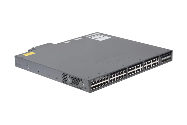 Cisco 3650 Series PoE+ 48 Port Switch, LAN Base, WS-C3650-48FS-L, Refurbished, Original