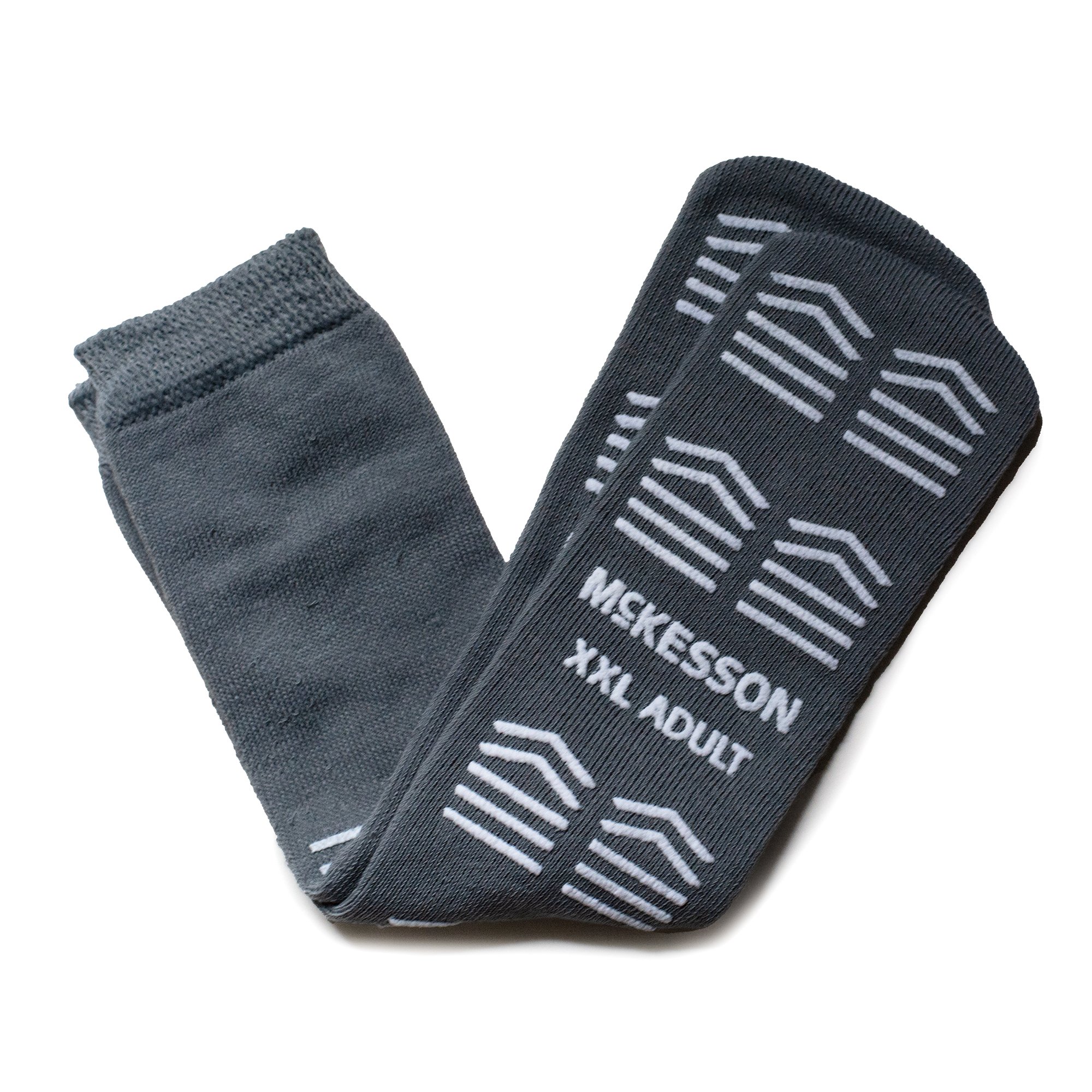 McKesson Slipper Socks, Double Tread, 2X-Large, Gray MK 1253297