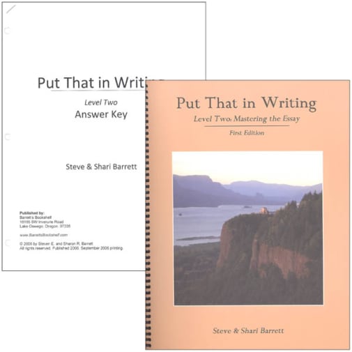 Put That In Writing Level 2 with Answer Key