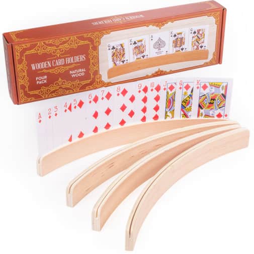 Wooden Card Holders - 4 pack