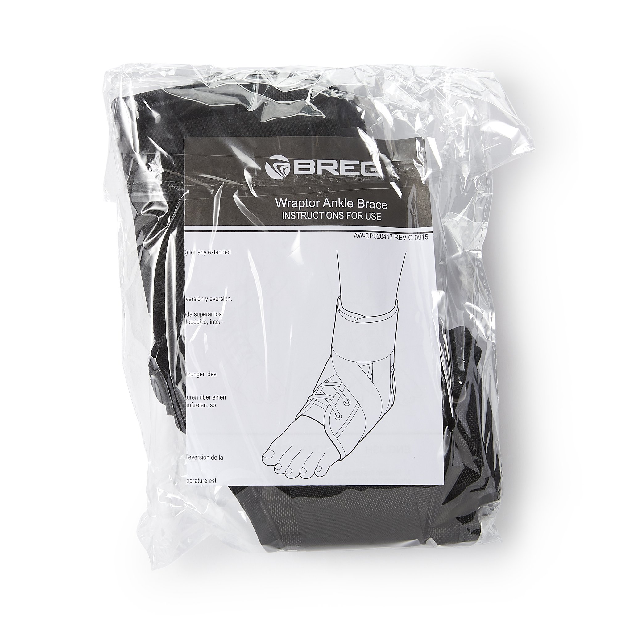Breg Wraptor Lace-Up Ankle Brace, Large MK 954251