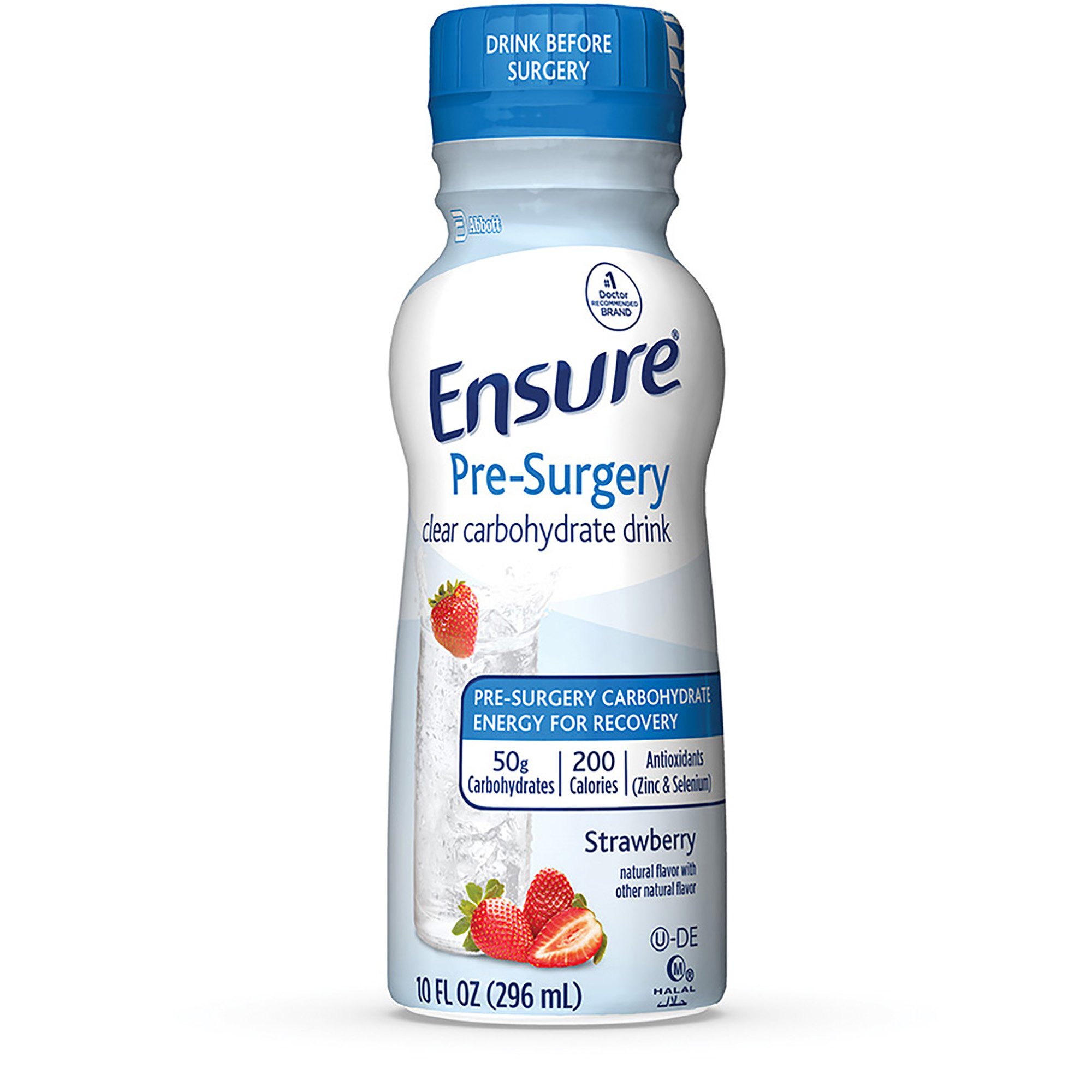 Ensure Pre-Surgery Strawberry Clear Carbohydrate Drink, 10-ounce bottle MK 1053429