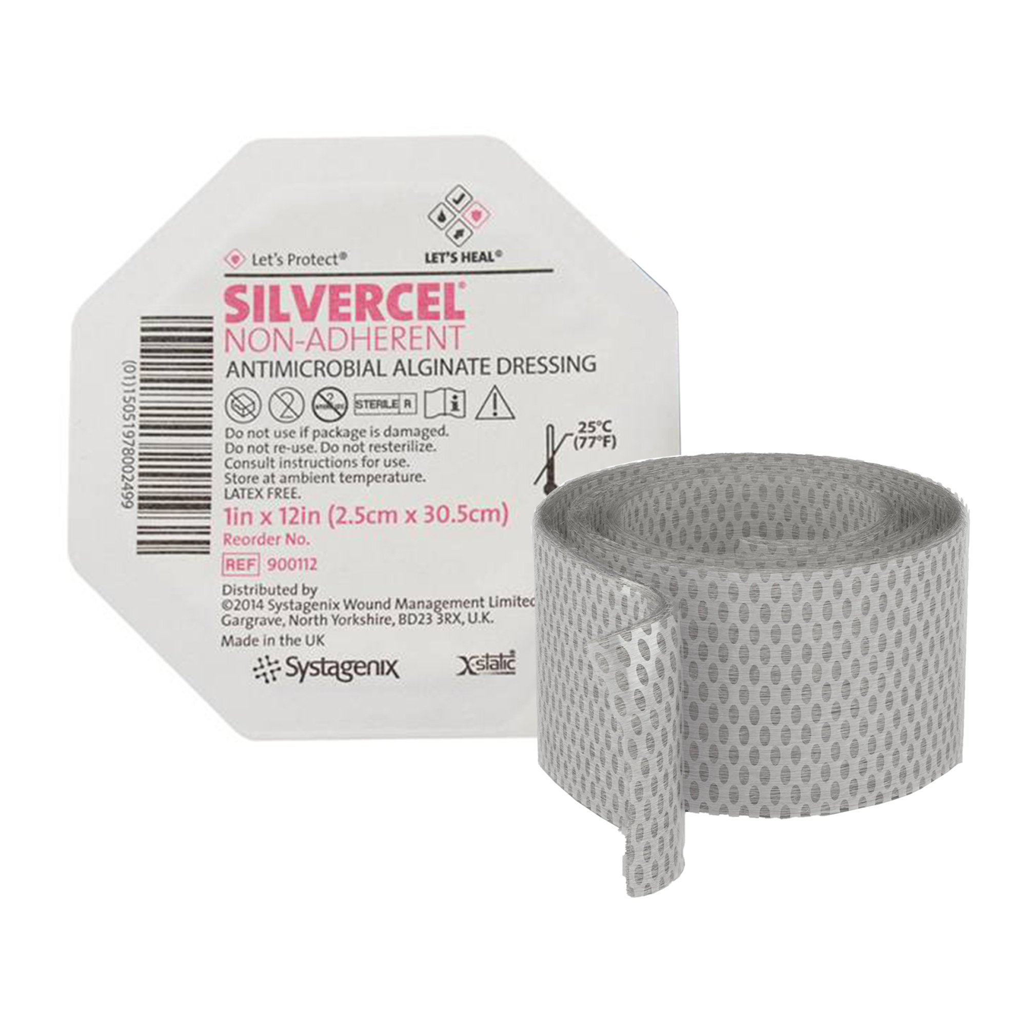 3M Silvercel Non-Adherent Silver Alginate Dressing, 1 x 12 Inch MK 1189328