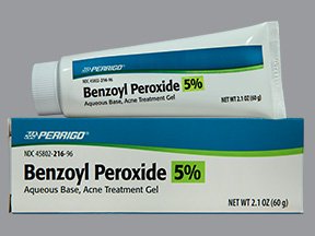 Perrigo 5% Benzoyl Peroxide Acne Treatment Gel, 2.1-ounce Tube MK 805602