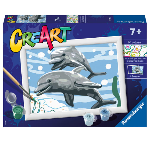 Ravensburger CreArt Paint by Number: Pod of Dolphins (5x7)