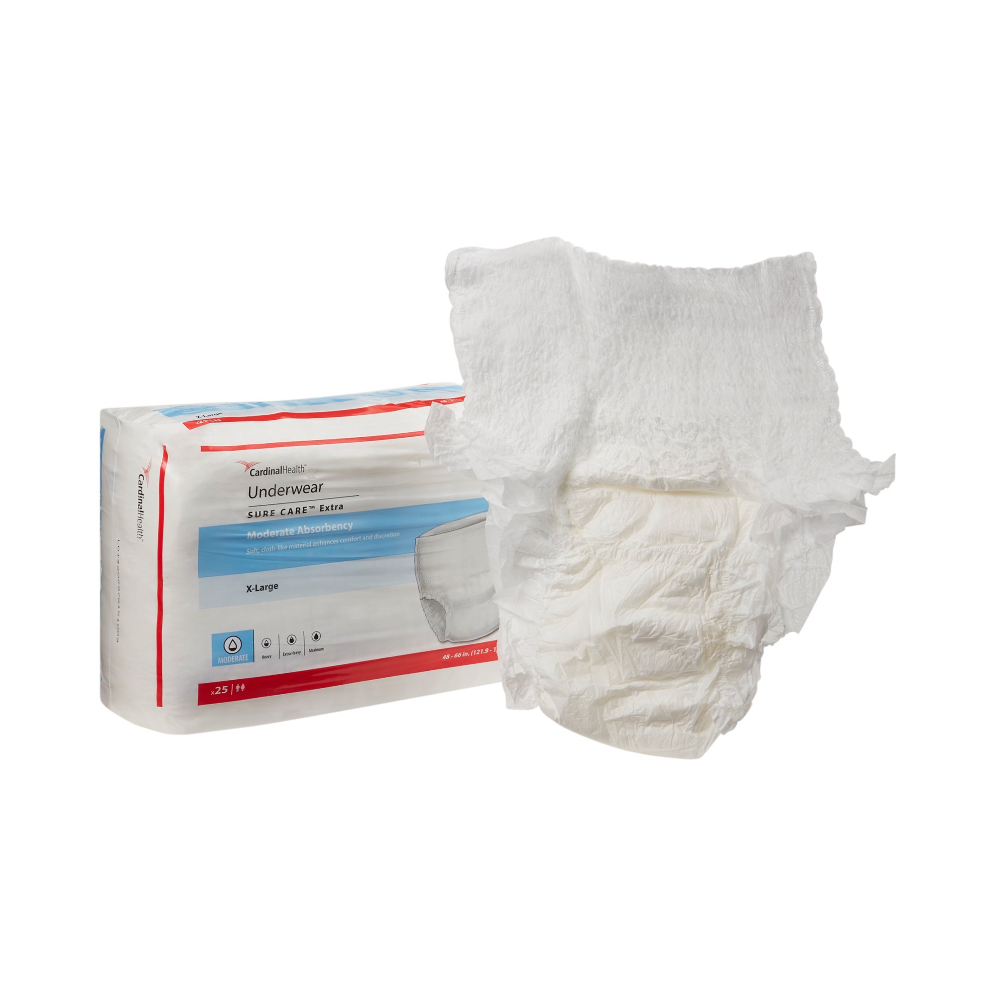 Sure Care Extra Moderate Absorbency Incontinence Underwear, X-Large MK 814886