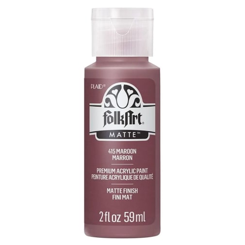 Folkart Color Acrylic True Burgundy - 2 oz