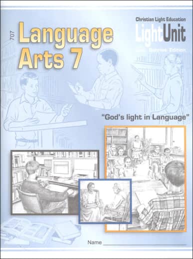 Christian Light Language Arts LightUnit 707 Sunrise Edition