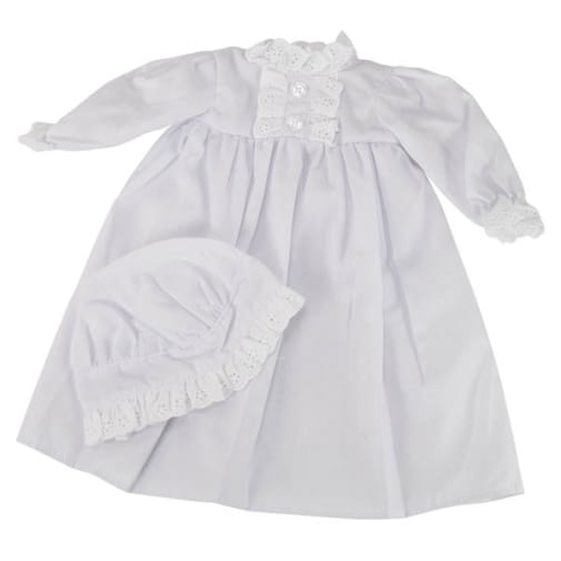 Nightgown and Cap for 18" Doll