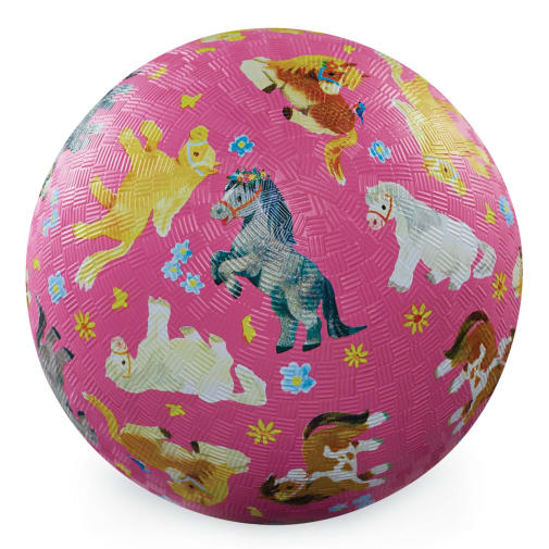 Crocodile Creek Pretty Ponies Playground Ball - 5 inch