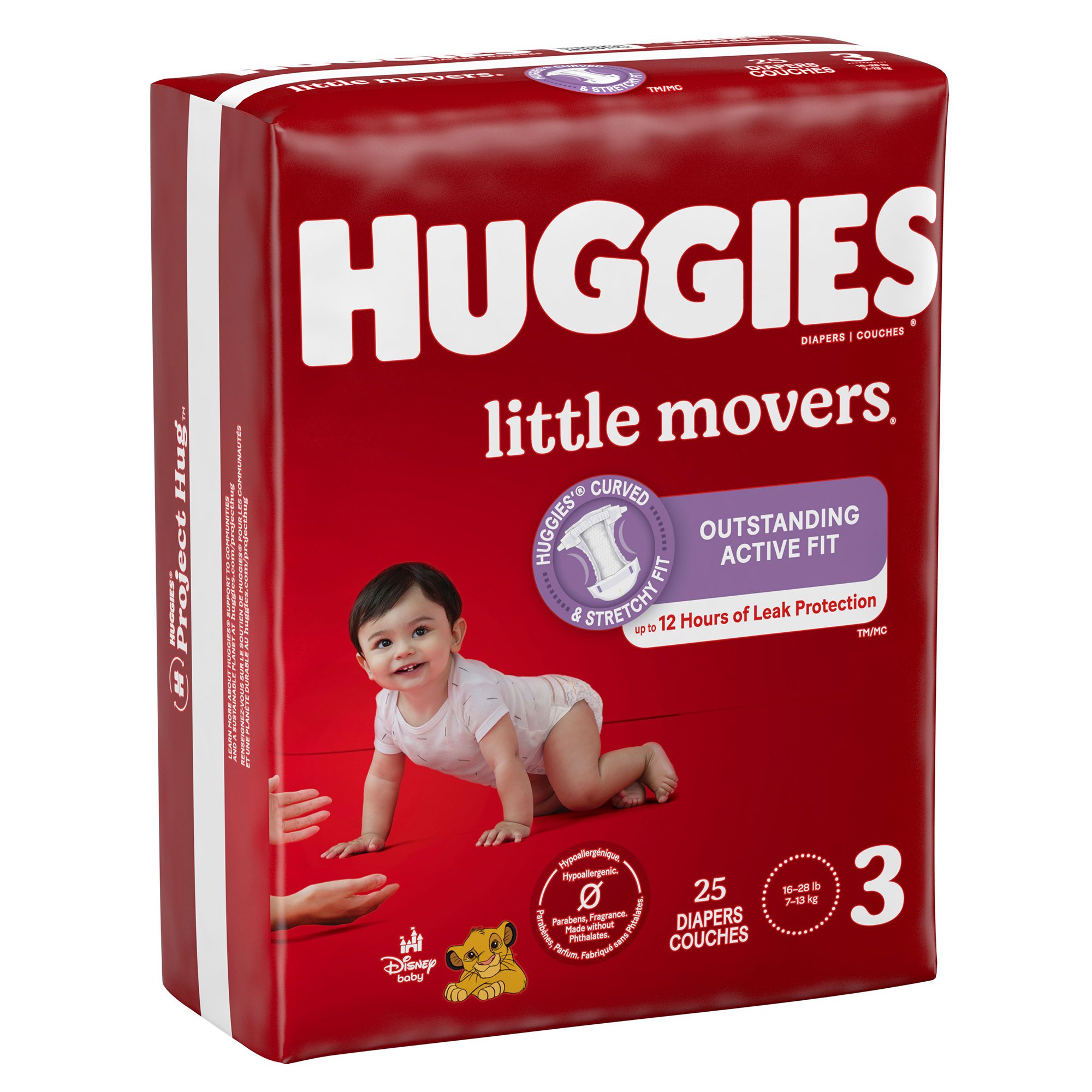 Huggies Little Movers Diaper, Size 3 MK 1128667