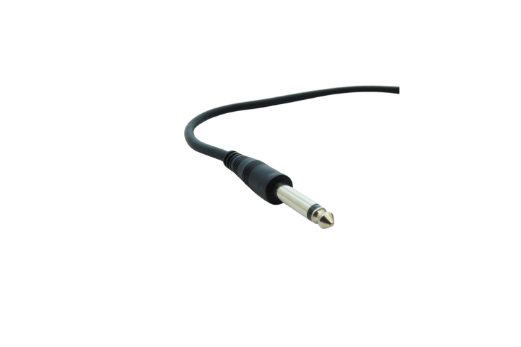 1/4in Mono Male to Male Audio Cable, Black PVC, 100Ft