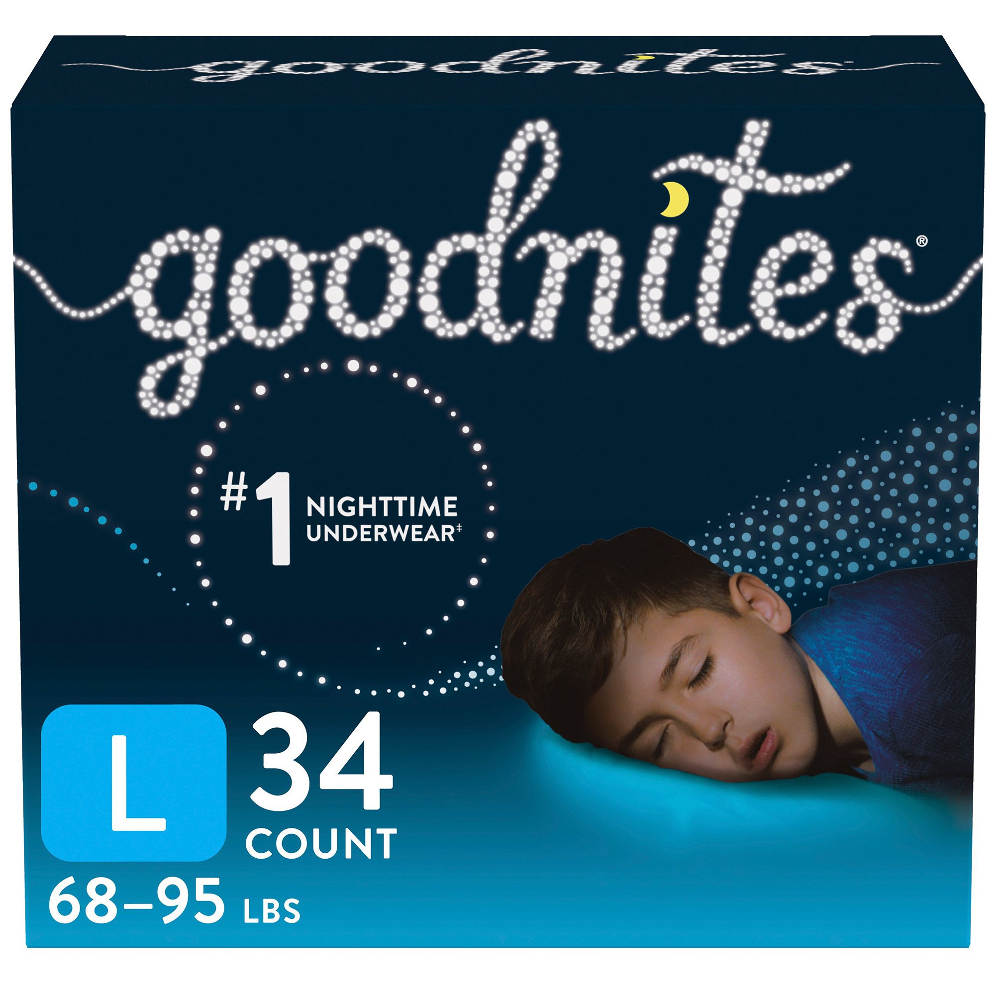 Goodnites Boys Heavy Absorbency Nighttime Underwear, Large MK 1184205