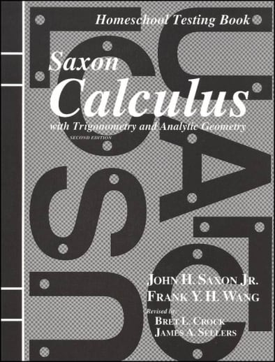 Saxon Calculus Homeschool Testing Book 2nd Edition
