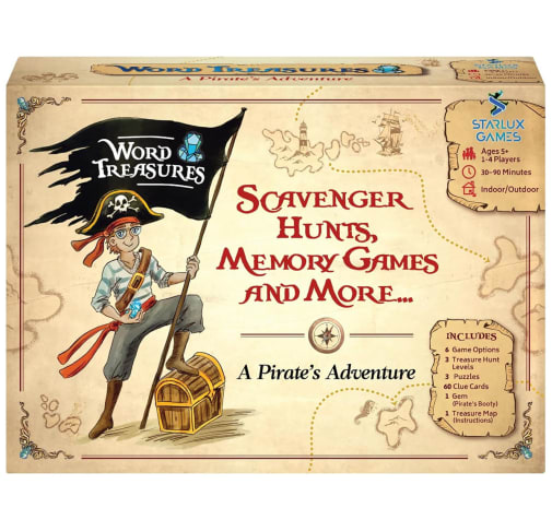 Word Treasures: Pirate Themed Scavenger Hunt Game