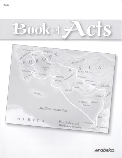 Abeka Book of Acts Test Book