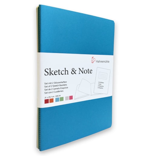 Sketch & Note Booklets - Blue Bundle: Size A4/8.27" x 11.69" (2 books)